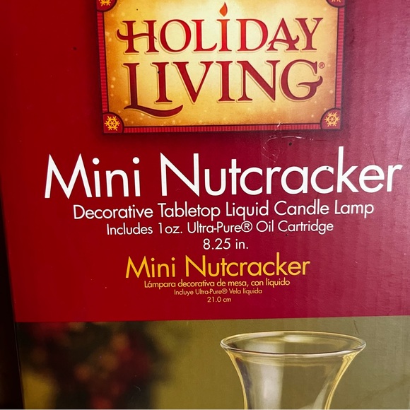New! Mini Nut Cracker Decorative Tabletop Liquid Candle Lamp - Picture 5 of 5